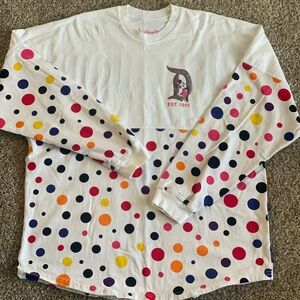 White with PolkaDots Authentic Minnie Spirit Jersey